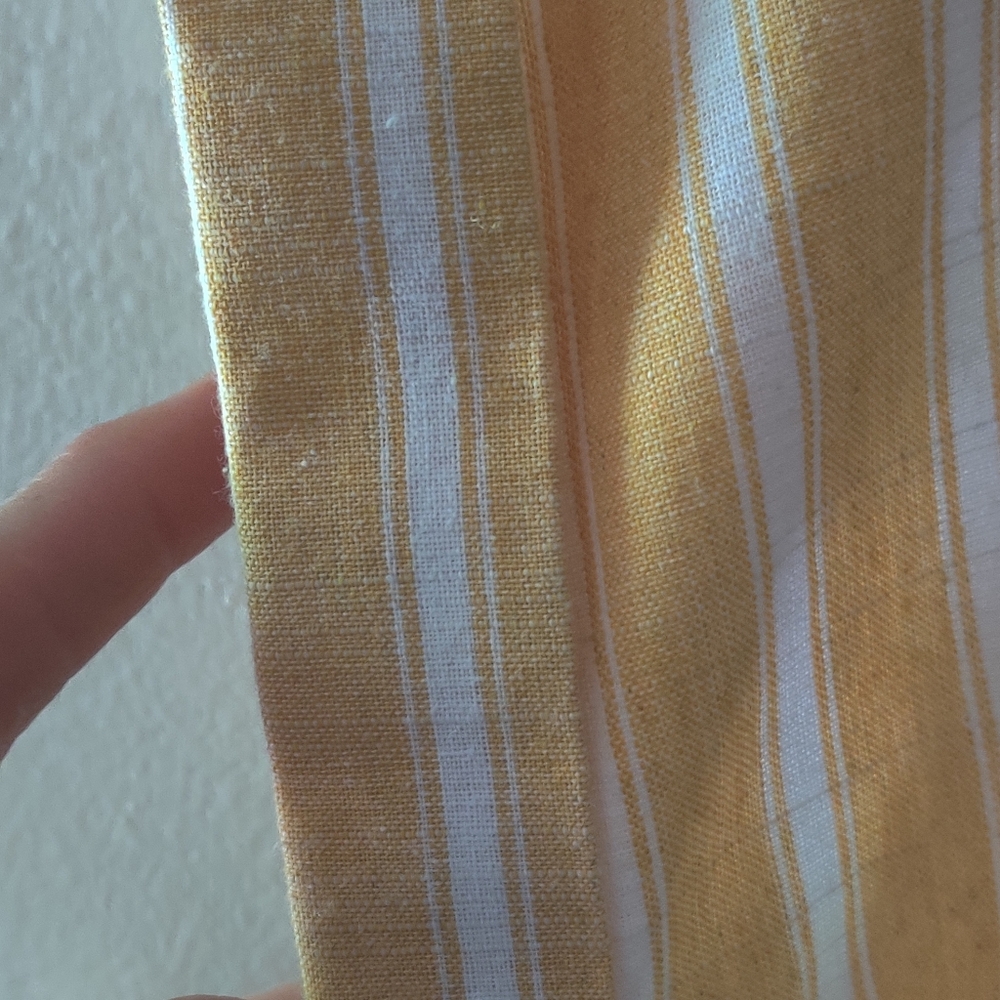 Love Tree Yellow and white striped shirt dress - Picture 6 of 10